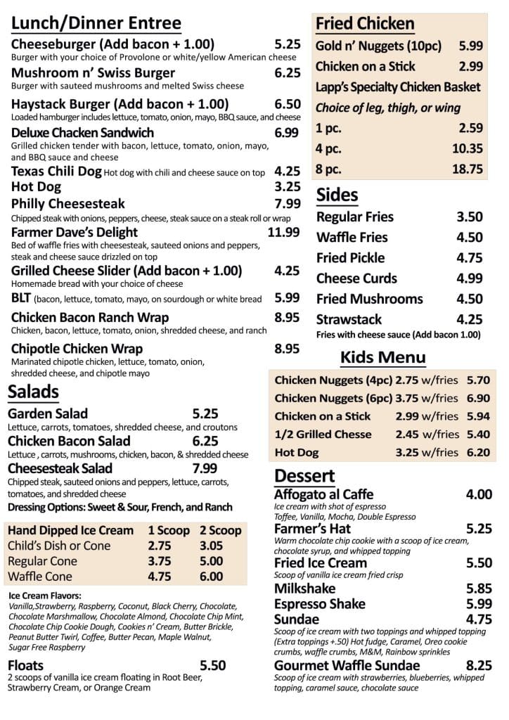 Website Lunch Menu April 2026